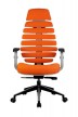 Кресло для руководителя Riva Chair RCH SHARK+Оранжевая ткань - 1