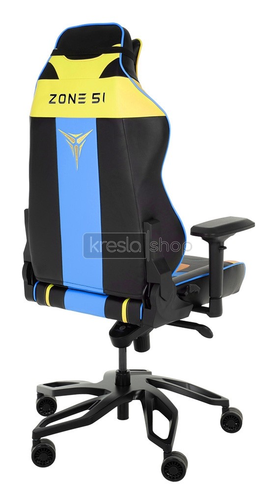 Геймерское кресло ZONE 51 Cyberpunk YB Yellow-blue