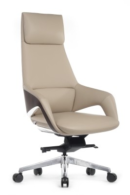 Кресло для руководителя Riva Design Aura FK005-A светло-бежевая кожа